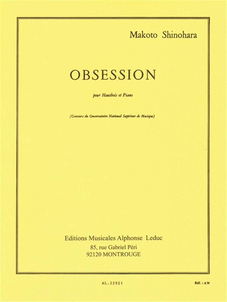 Obsession pour Hautbois et piano